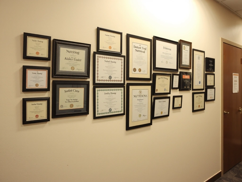 Kolaž certifikata i stručnih diploma